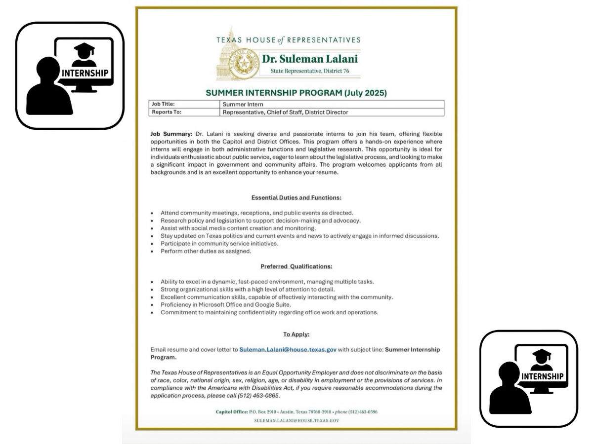 Dr. Suleman Lalani's 2025 Summer Internship Program
