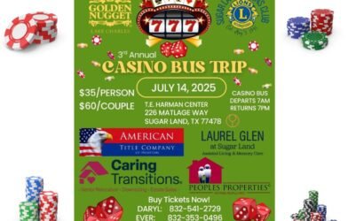 3rd Annual Casino Bus Trip – Sugar Land Lions Club 2025